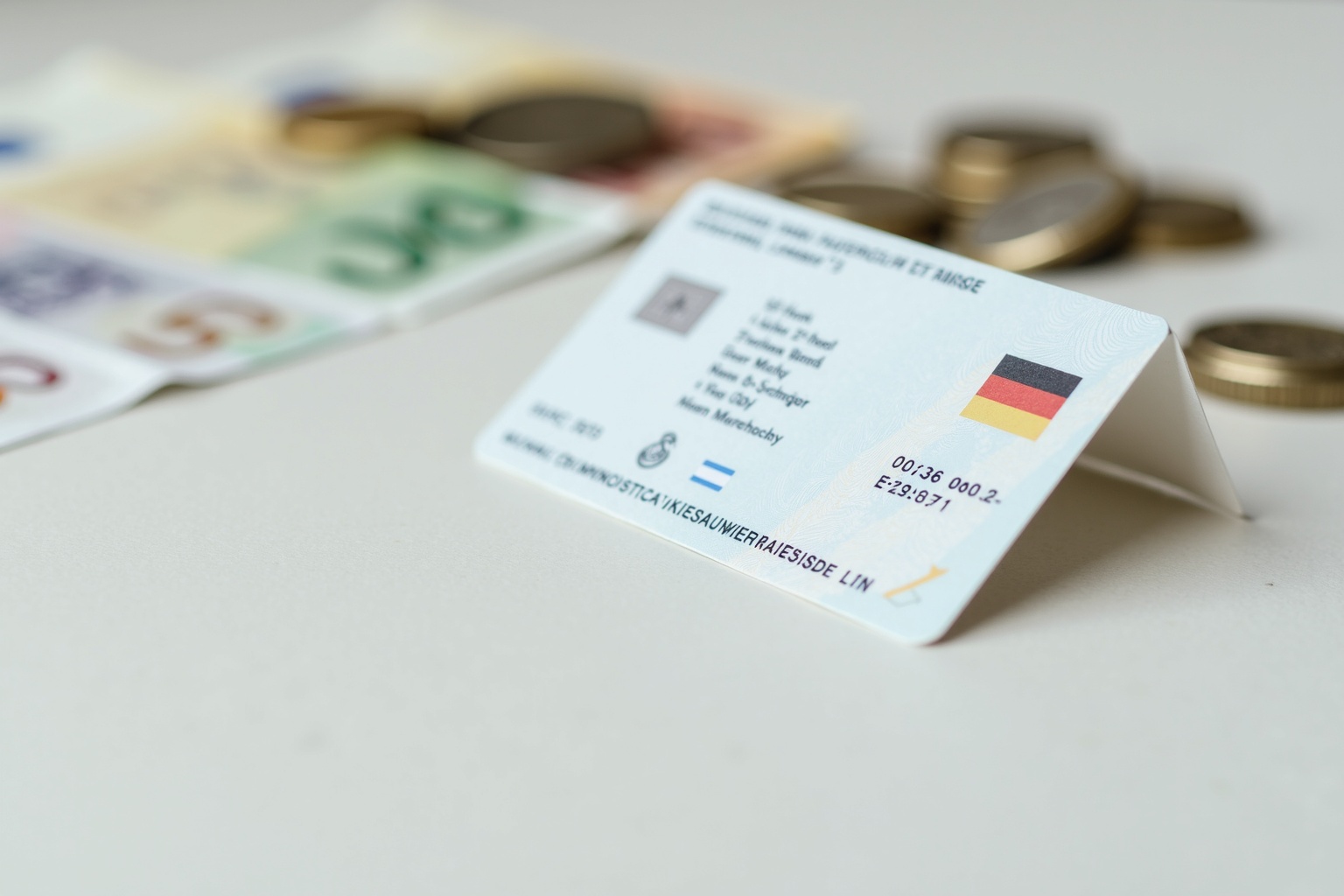 Übersicht der Führerscheinkosten 2026 mit Taschenrechner und Geldscheinen