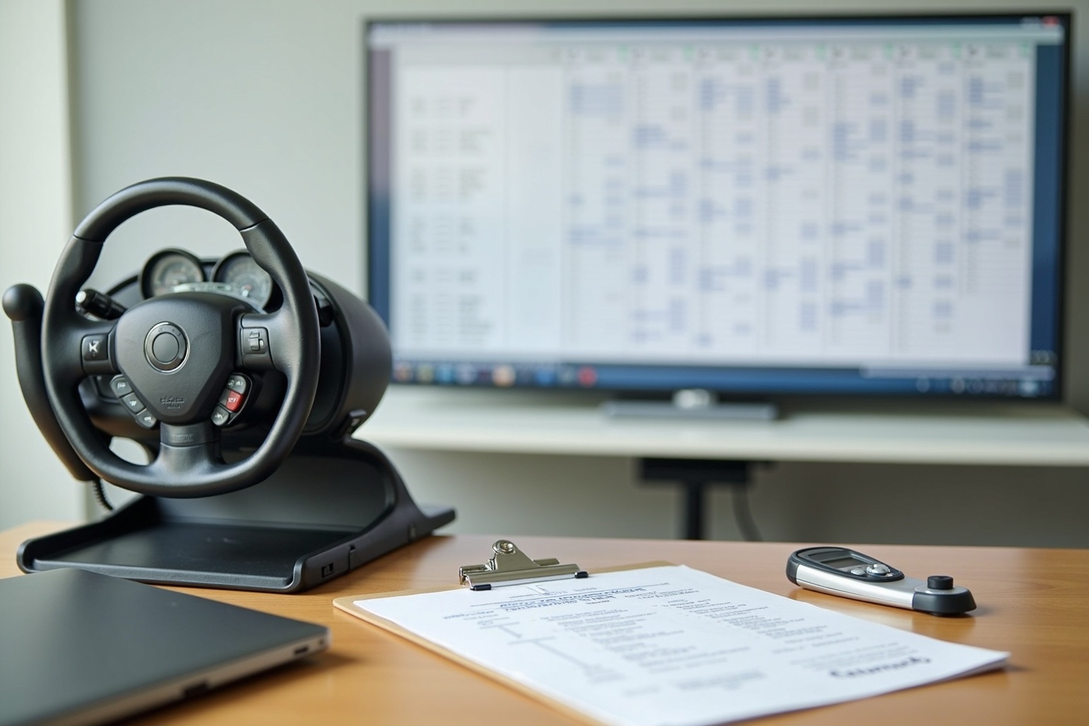 Kalender mit markierten Wochen für einen Führerschein-Intensivkurs